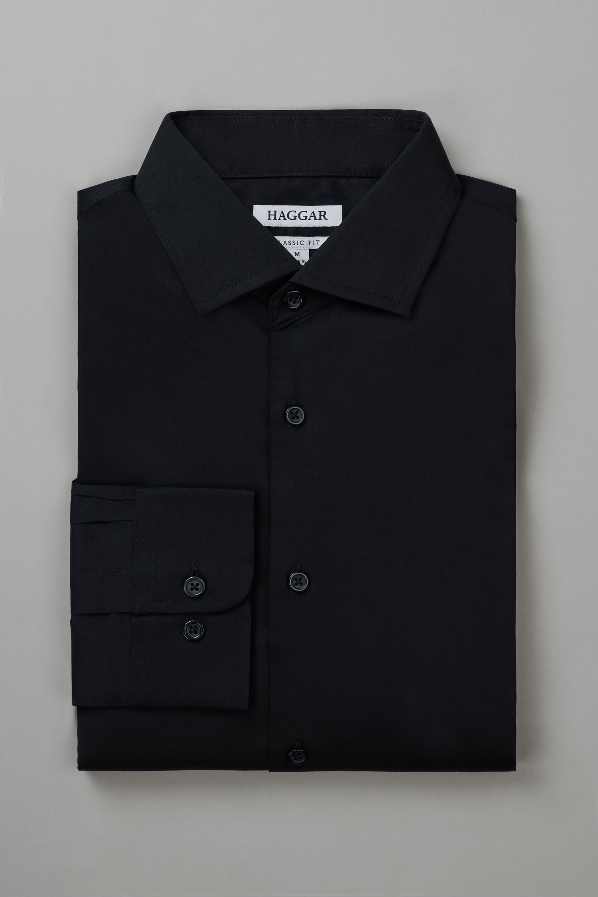 Wrinkle Free Classic Fit Dress Shirt -  color_black#color_black