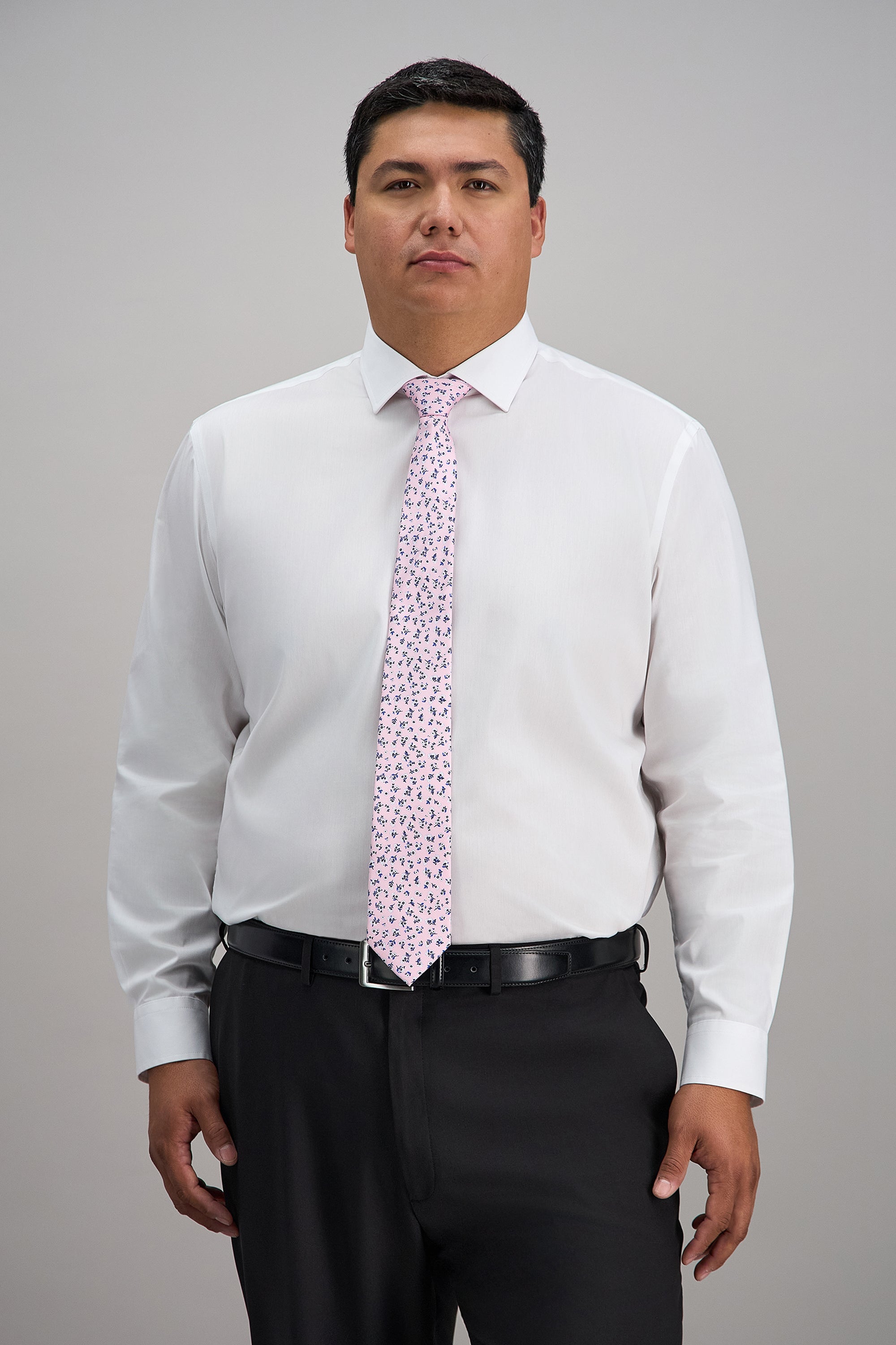 Big & Tall Wrinkle Free Classic Fit Dress Shirt -  color_white#color_white