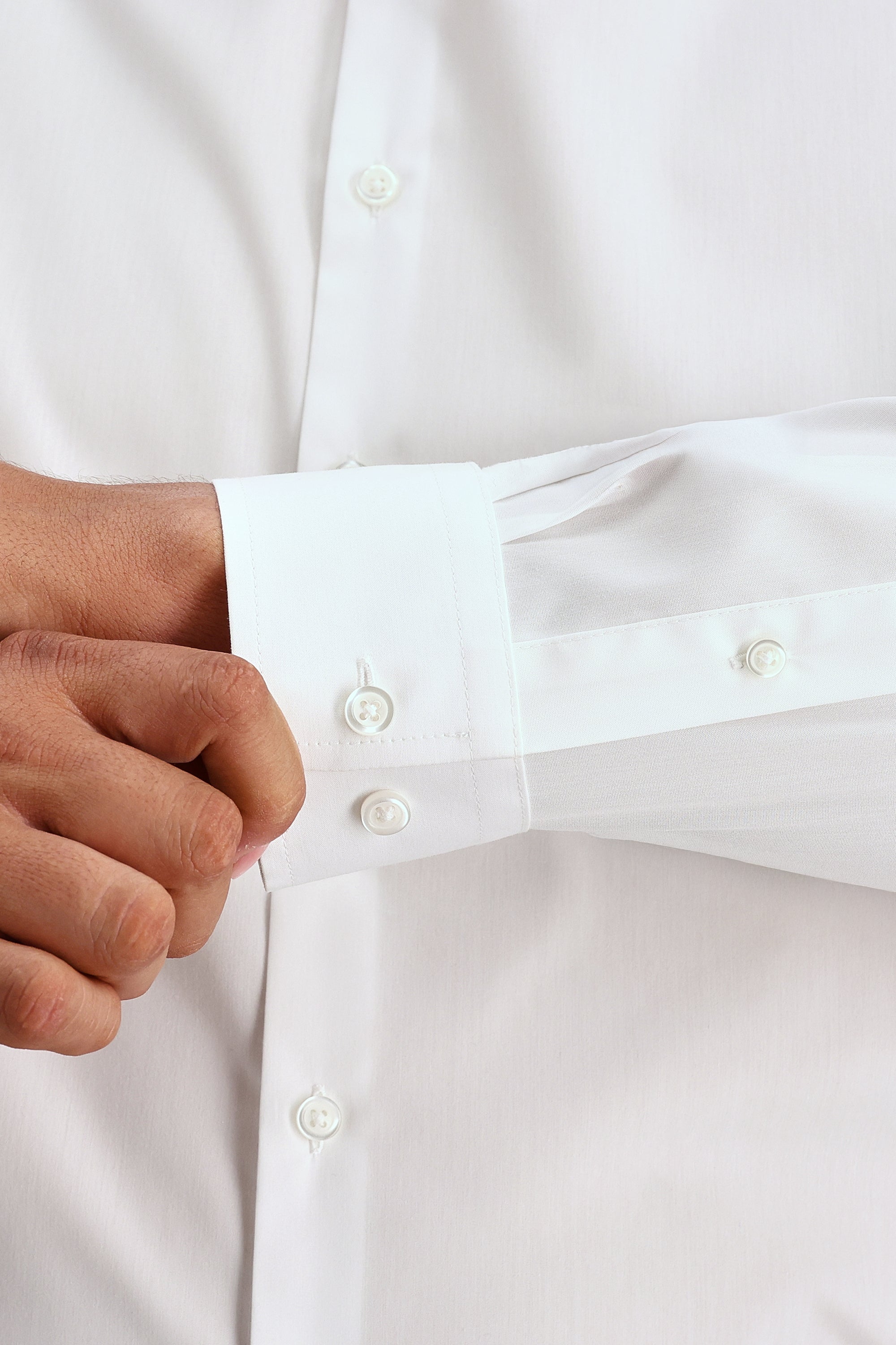 Big & Tall Wrinkle Free Classic Fit Dress Shirt -  color_white#color_white